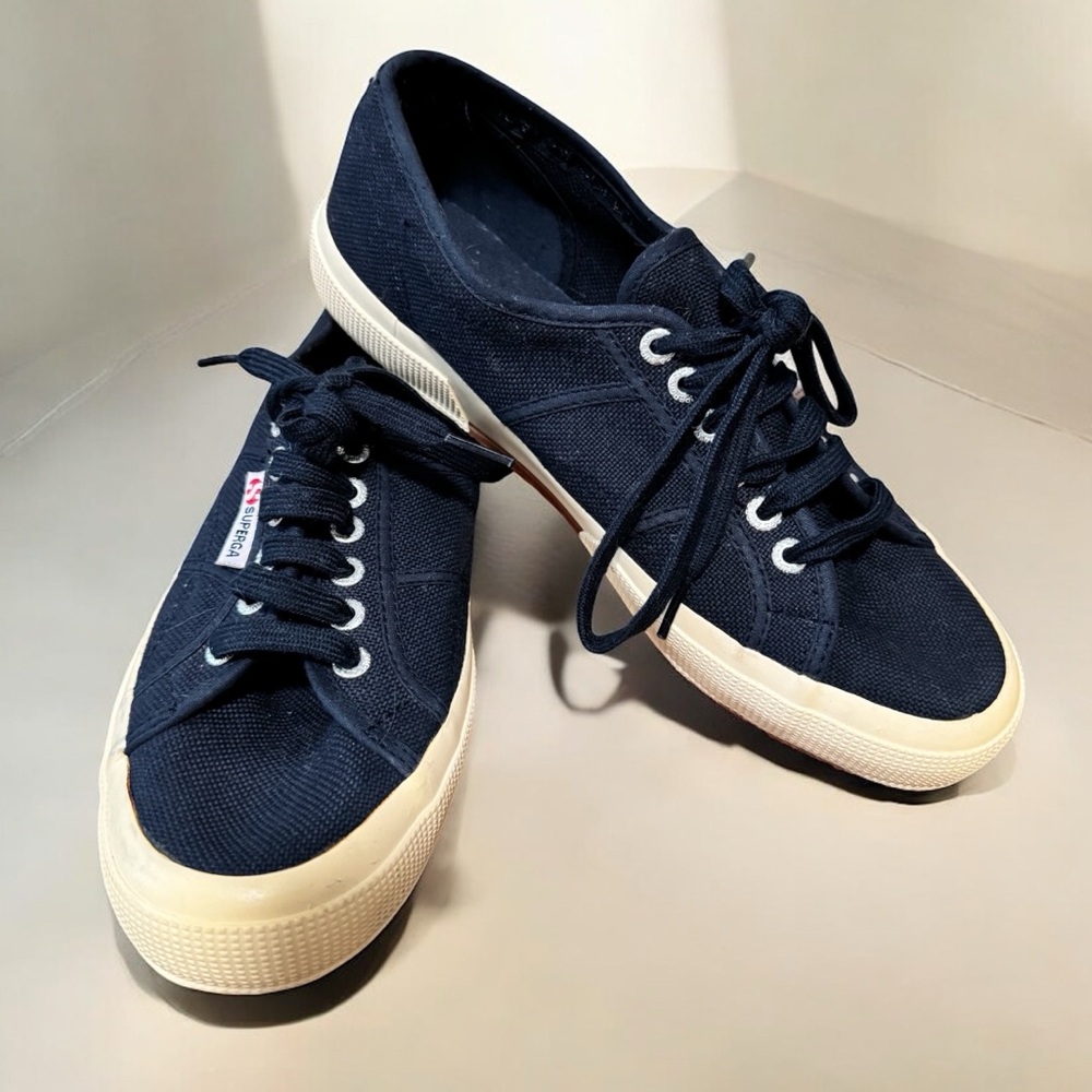 Superga 2750 Cotu Classic Unisex Canvas Navy Blue Sneakers
